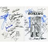 BOXING: An excellent multiple signed book, a 10.5 x 14.