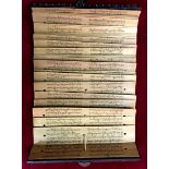 BUDDHIST PALM LEAVE BOOK: A very attractive ancient handwritten book with Buddhist religious text,