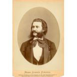 [STRAUSS JOHANN]: (1825-1899) Austrian Composer. Vintage unsigned cabinet photograph by J.