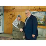 ARAFAT YASSER: (1929-2004) President of the Palestinian National Authority 1996-2004.