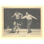 LOUIS JOE: (1914-1981) American Boxer, World Heavyweight Champion 1937-49. Vintage signed 11 x 8.