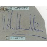 HAWTHORN MIKE: (1929-1959) English Motor Racing Driver, Formula One World Champion, 1958.