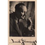 JANNINGS EMIL: (1884-1950) German Actor,