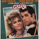GREASE: Signed double album record sleeve by both John Travolta (Danny Zuko) and Olivia Newton-John
