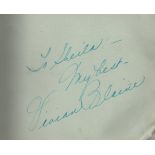 AUTOGRAPH ALBUM: An autograph album containing over 20 signatures by various film and stage actors