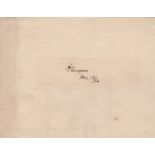 ENGLISH POETS: Small selection of signed pieces by various English Poets comprising Alfred Tennyson