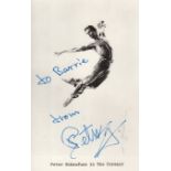 BALLET: Selection of signed postcard photographs and slightly larger, a few 8 x 10s and letters,
