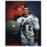 APOLLO XIII: James Lovell (1928- ) American Astronaut, Commander of Apollo XIII (1970).