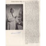 BEST CHARLES: (1899-1978) American-Canadian Medical Scientist, co-discoverer of insulin.