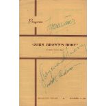 THEATRE: Selection of signed 8vo pages removed from theatre programmes, complete programmes (17),