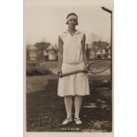 TENNIS: Evelyn Colyer (1902-1930) English Tennis Player,