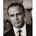 BRANDO MARLON: (1924-2004) American Actor, Academy Award winner. A good, large vintage signed 9.