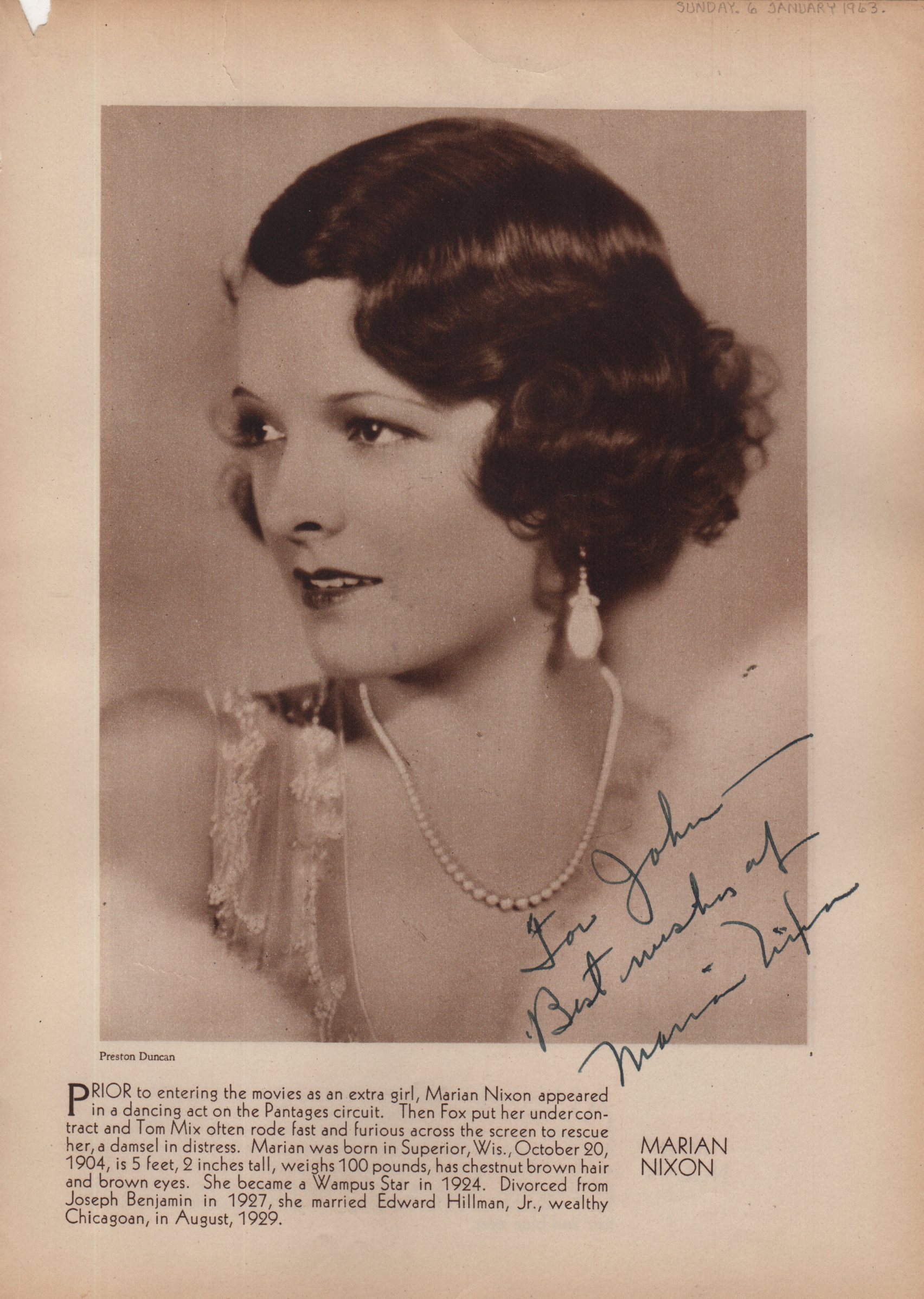 SILENT SCREEN: Selection of vintage signed sepia 4to pages by various Silent Screen actresses, - Image 10 of 11