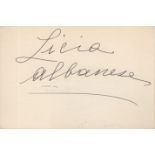OPERA: Selection of signed 6 x 4 cards by various female opera singers including Gitta Alpar,