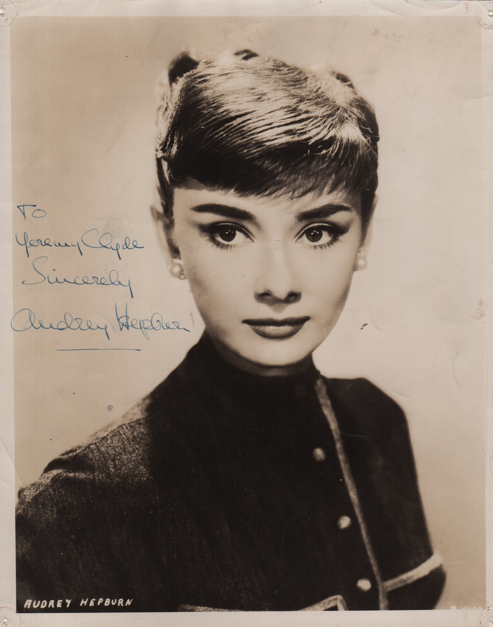 HEPBURN AUDREY: (1929-1993) Belgian-born Actress, Academy Award winner.