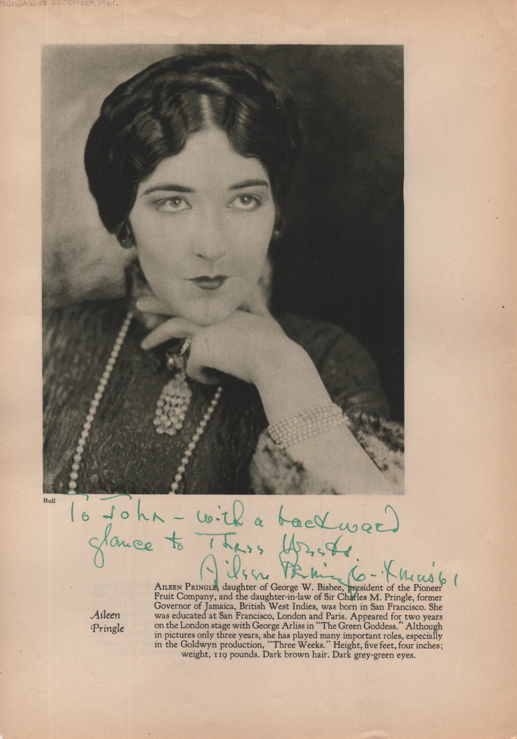 SILENT SCREEN: Selection of vintage signed sepia 4to pages by various Silent Screen actresses, - Image 8 of 11