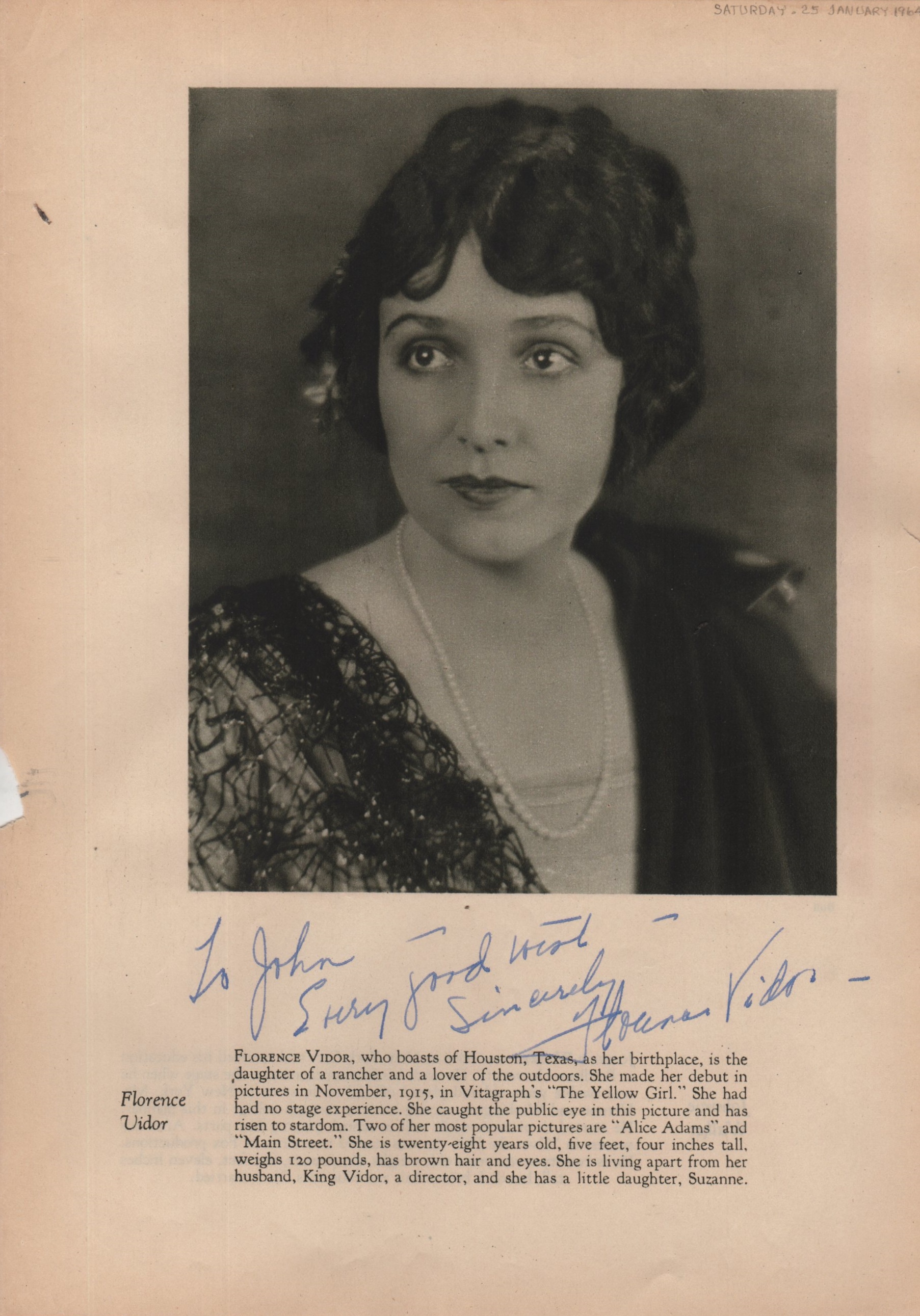 SILENT SCREEN: Selection of vintage signed sepia 4to pages by various Silent Screen actresses, - Image 6 of 11