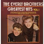 EVERLY BROTHERS THE: Signed album record sleeve for Greatest Hits (Volume I,