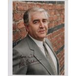 BRITISH TELEVISION: Selection of signed postcard photographs and some slightly larger,