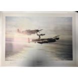 WORLD WAR II: A colour 27 x 20.5 print b