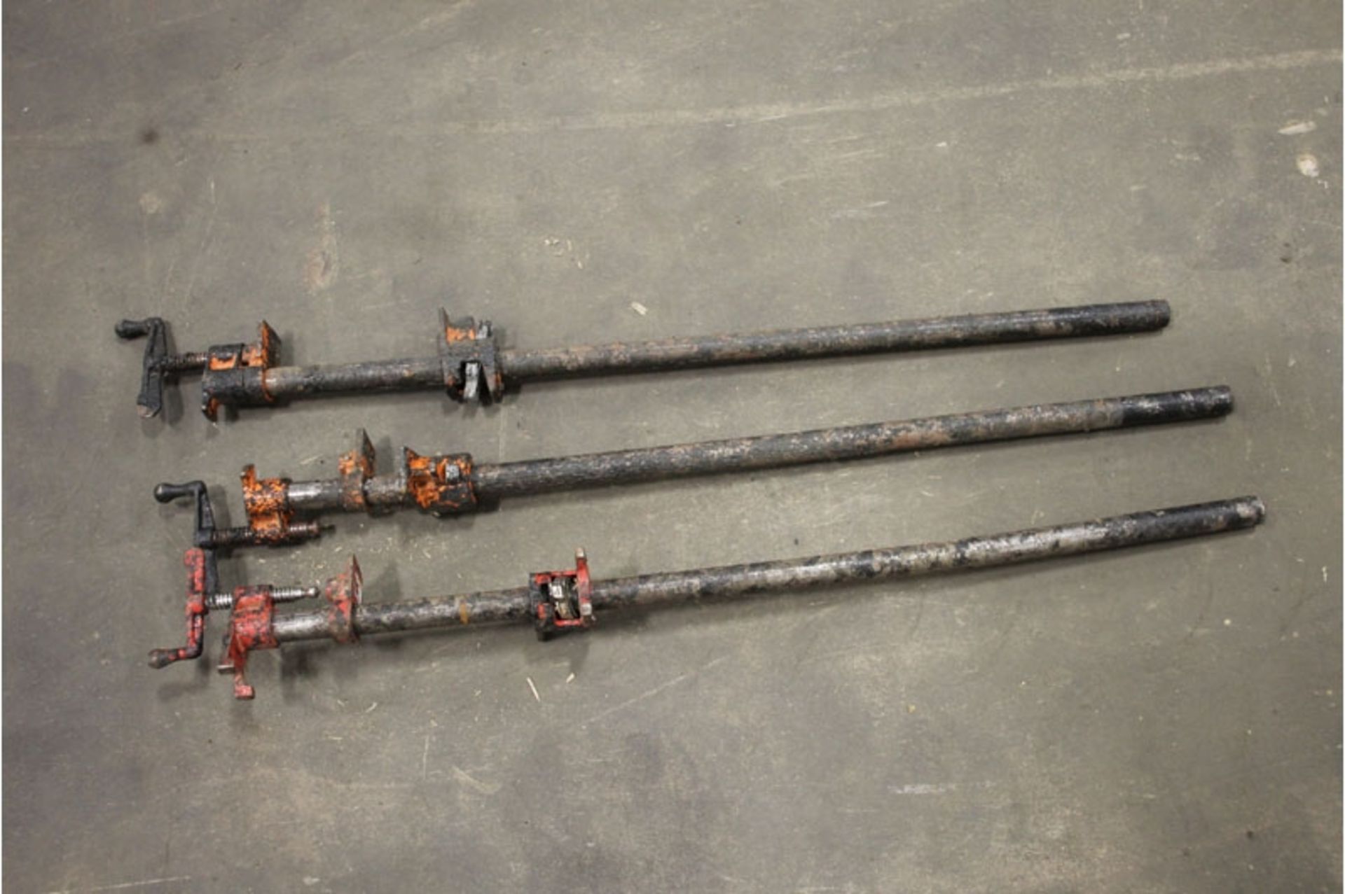 Lot of Three (3) 30" Pony Bar Clamps