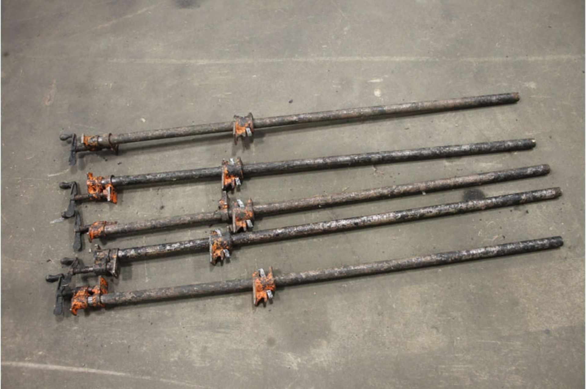 Lot of Five (5) Pony 43" Bar Clamps