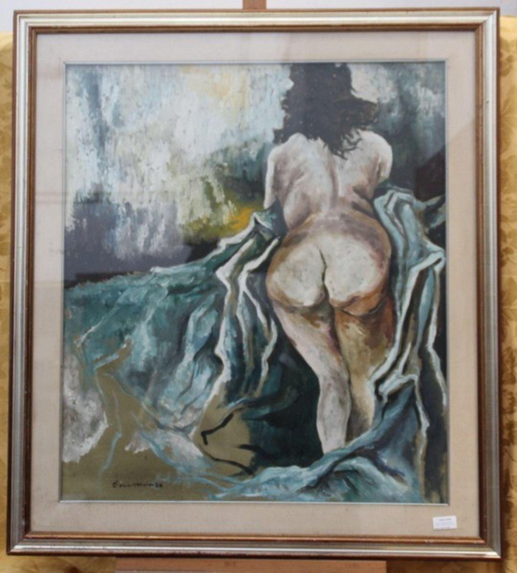 N. 4169 (V.F. 922) NUDO DI DONNA OLIO SU TELA, FIRMATO MURER, CM. 70X80