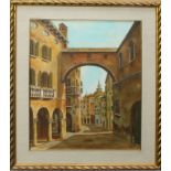 Scorcio di Padova, Venturi 1980, olio, cm. 40x50