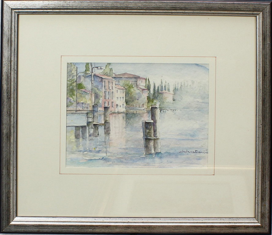 Lago di Garda, Turina, acquerello, cm. 19x14