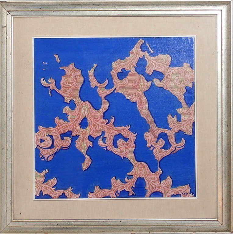 Astratto, Paolo Valle (Venezia 1948), acrilico su tela, cm. 50x50