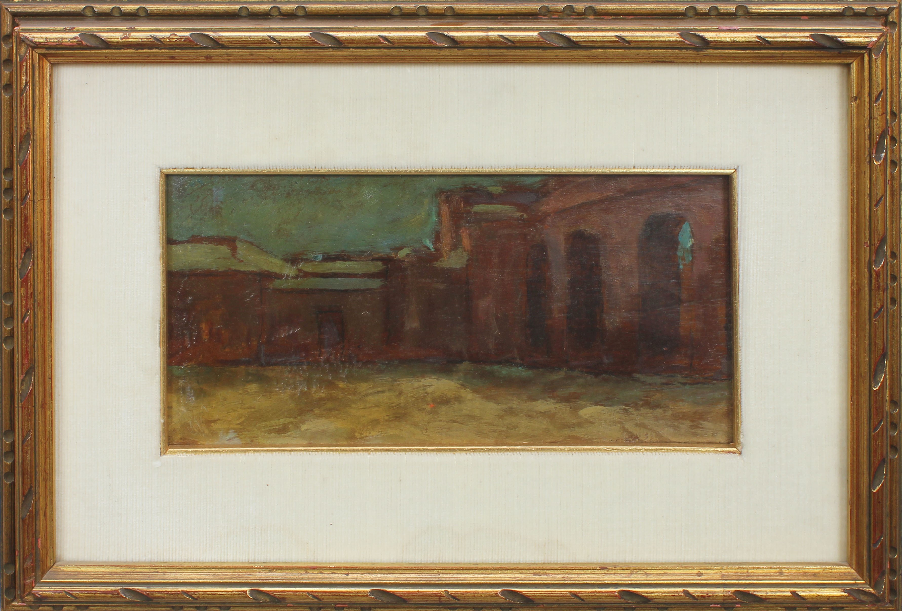 Palazzo del Te, Mantova, olio su tela, cm. 30x14 anni 40/50