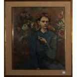 Ragazzo del periodo blu, copia di dipinto, cm. 45x57