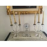 Trittico orologio e 2 candelabri