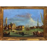 Venezia, coppia di dipinti olio su tela scuola Italiana del '900, cm. 84x58