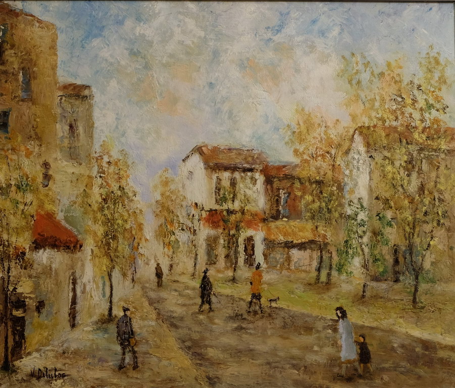 Passeggio, a firma U Delubac, cm. 55x45