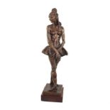 Danzatrice, scultura in bronzo a firma Messina, corredata di garanzia di autenticità del Centro