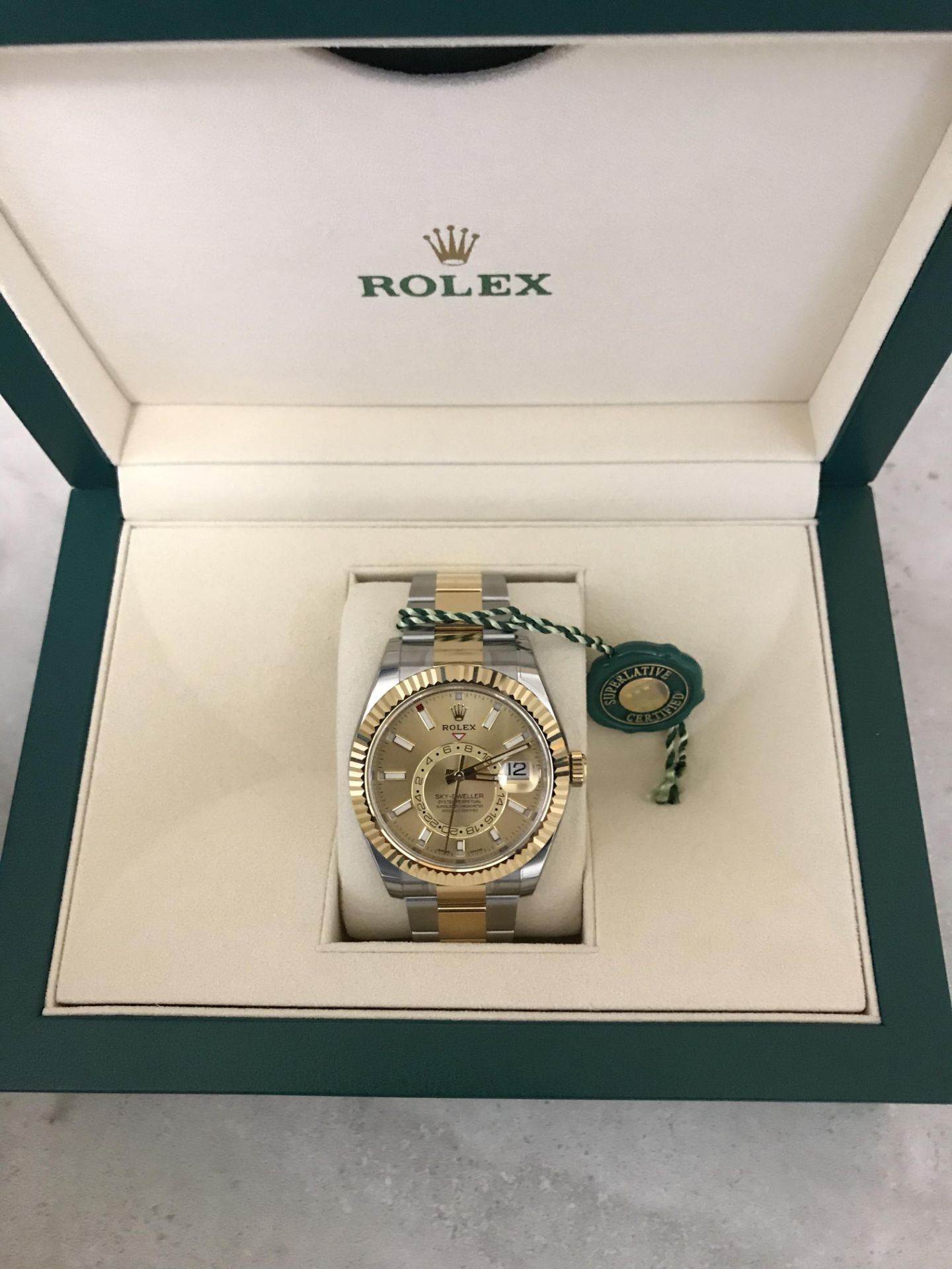 2018 ROLEX SKY-DWELLER OYSTER 42MM, OYSTER STEEL AND YELLOW GOLD **BRAND NEW** 10% BUYERS PREMIUM - Image 3 of 12