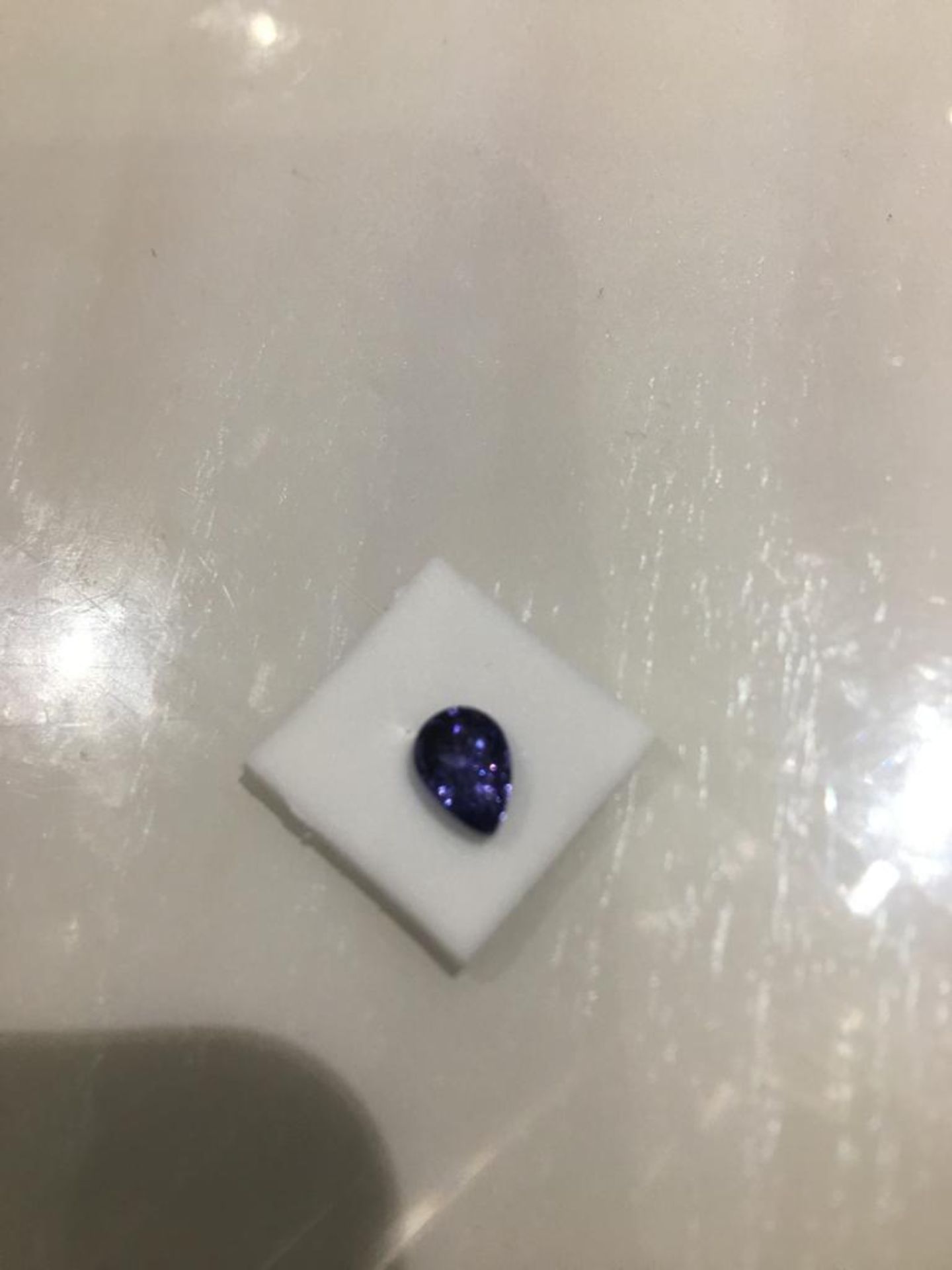 3.86 CARATS NATURAL TANZANITE PURPLE BLUE COLOUR WITH GIL CERTIFICATE