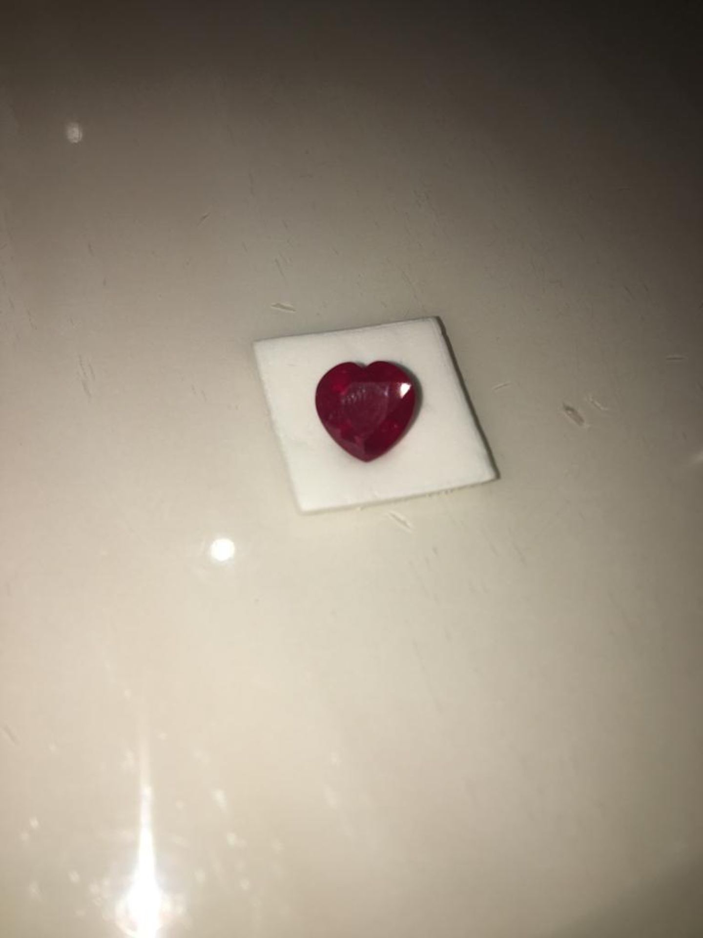 STAR LOT VALENTINES DAY 8.70 CARAT HEART SHAPE - Image 2 of 3