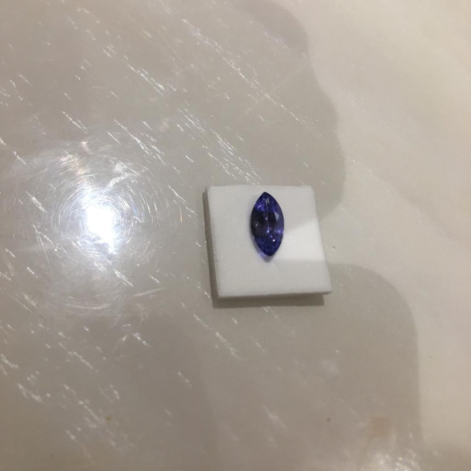 3.23 CARATS NATURAL TANZANITE COLOUR PURPLE BLUE WITH GIL CERTIFICATE