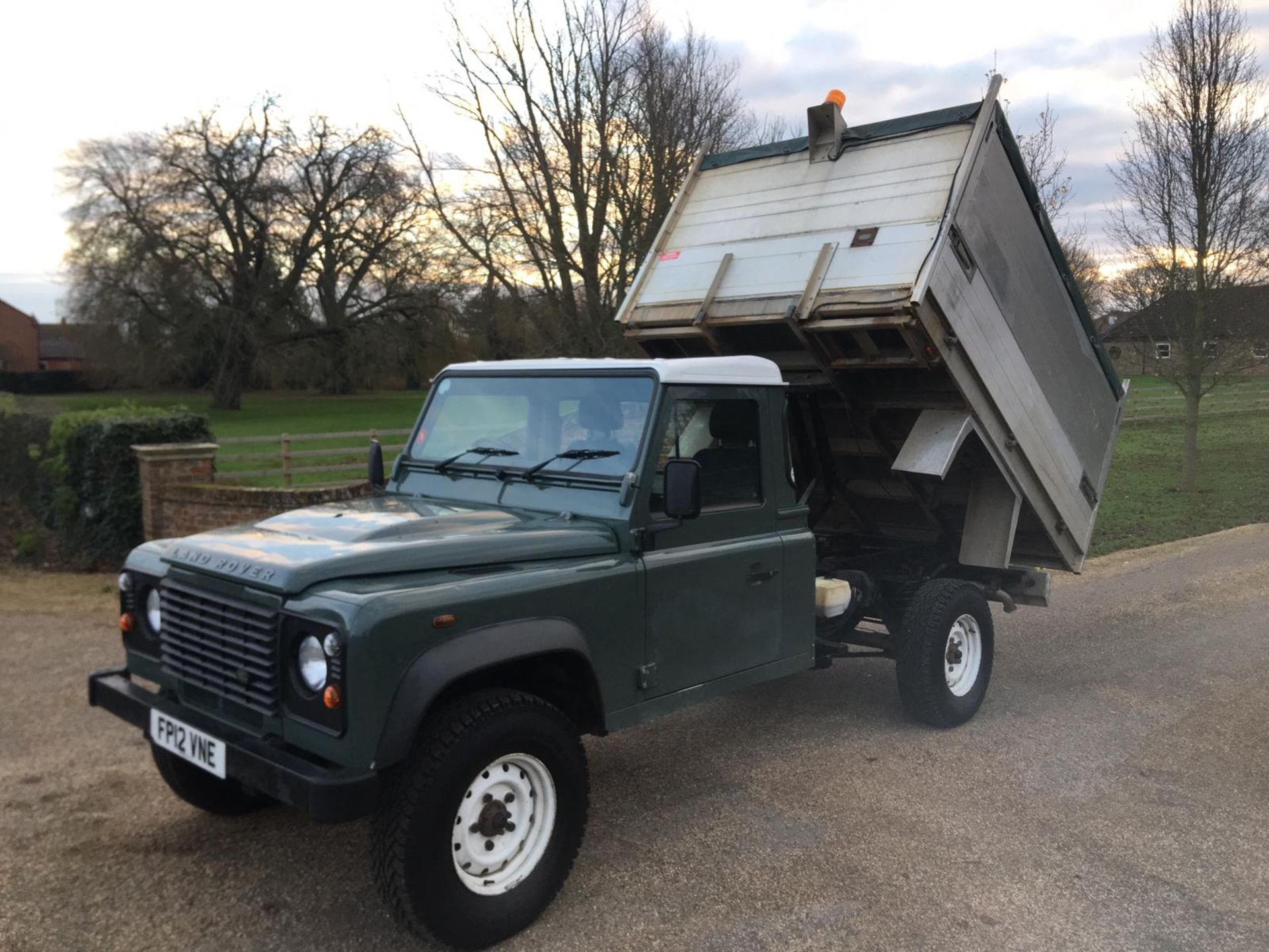 2012 LAND ROVER DEFENDER 130 SINGLE CAB WITH ALUMINIUM BODY TIPPER *LOW MILEAGE*ONE OWNER FROM NEW*