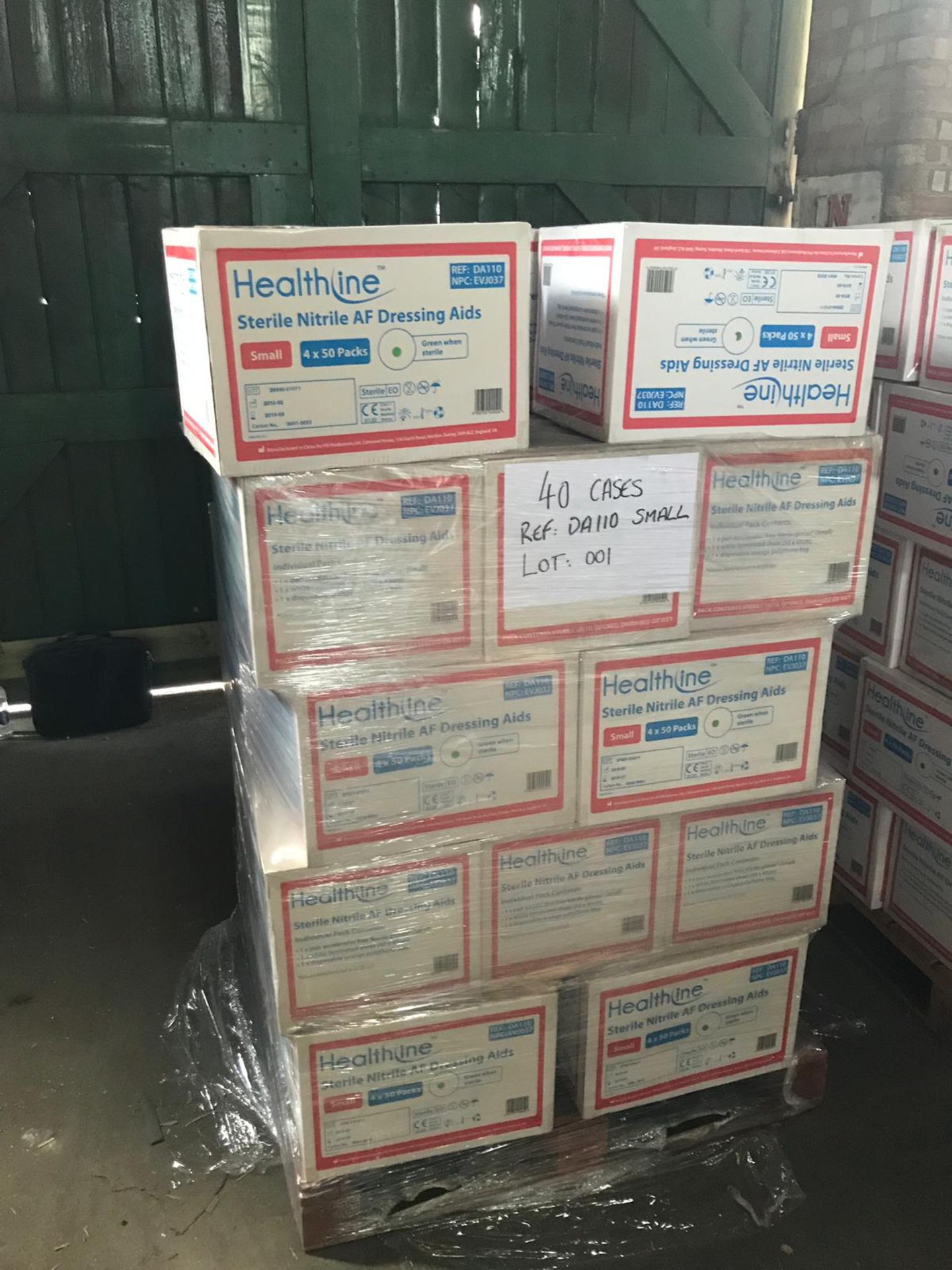 STERILE NITRILE AF DRESSING AIDS SMALL 40 CASES ON PALLET