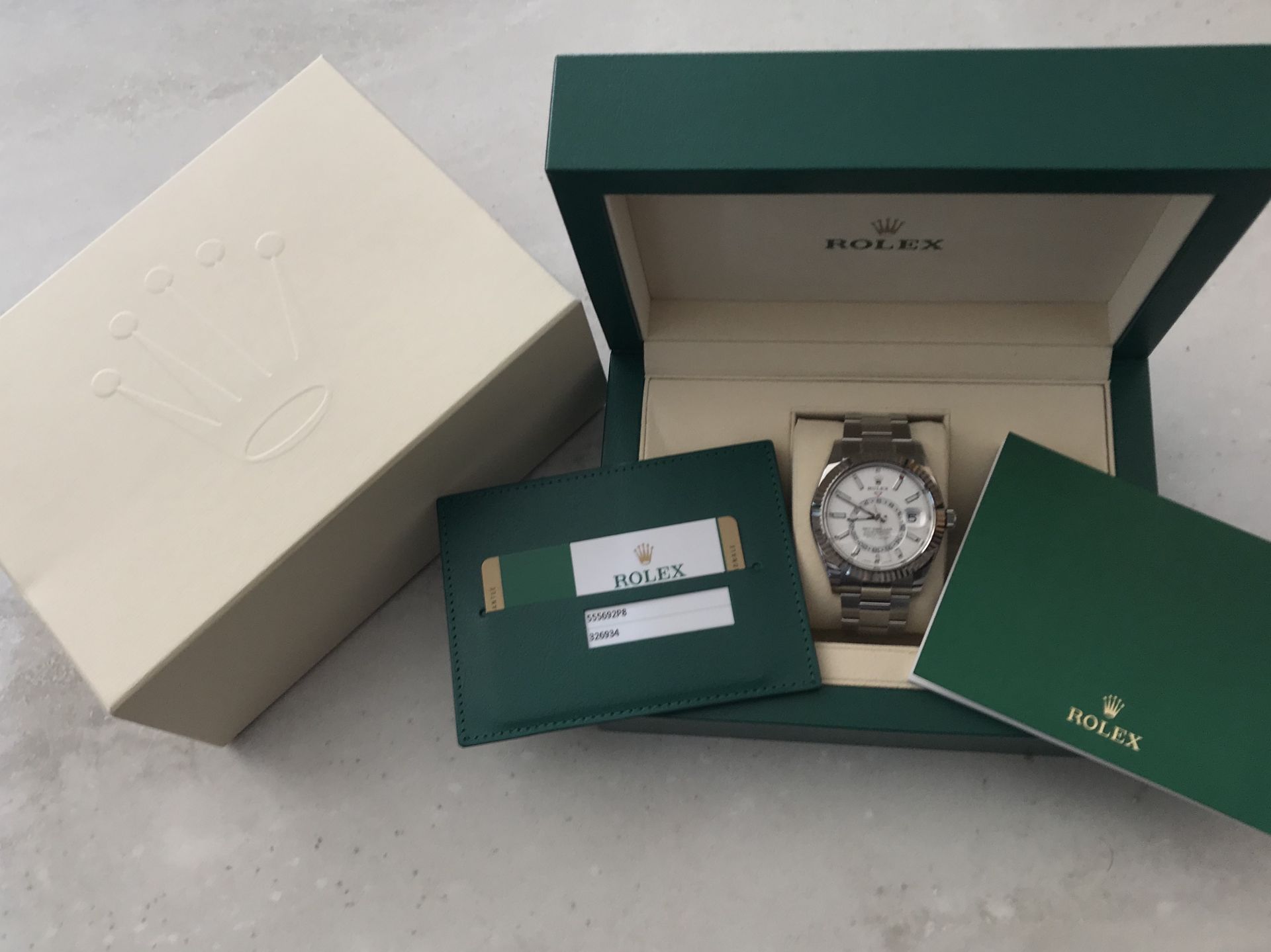 2019 ROLEX SKY-DWELLER OYSTER 42MM, OYSTER STEEL AND WHITE GOLD BRACELET - Bild 11 aus 12