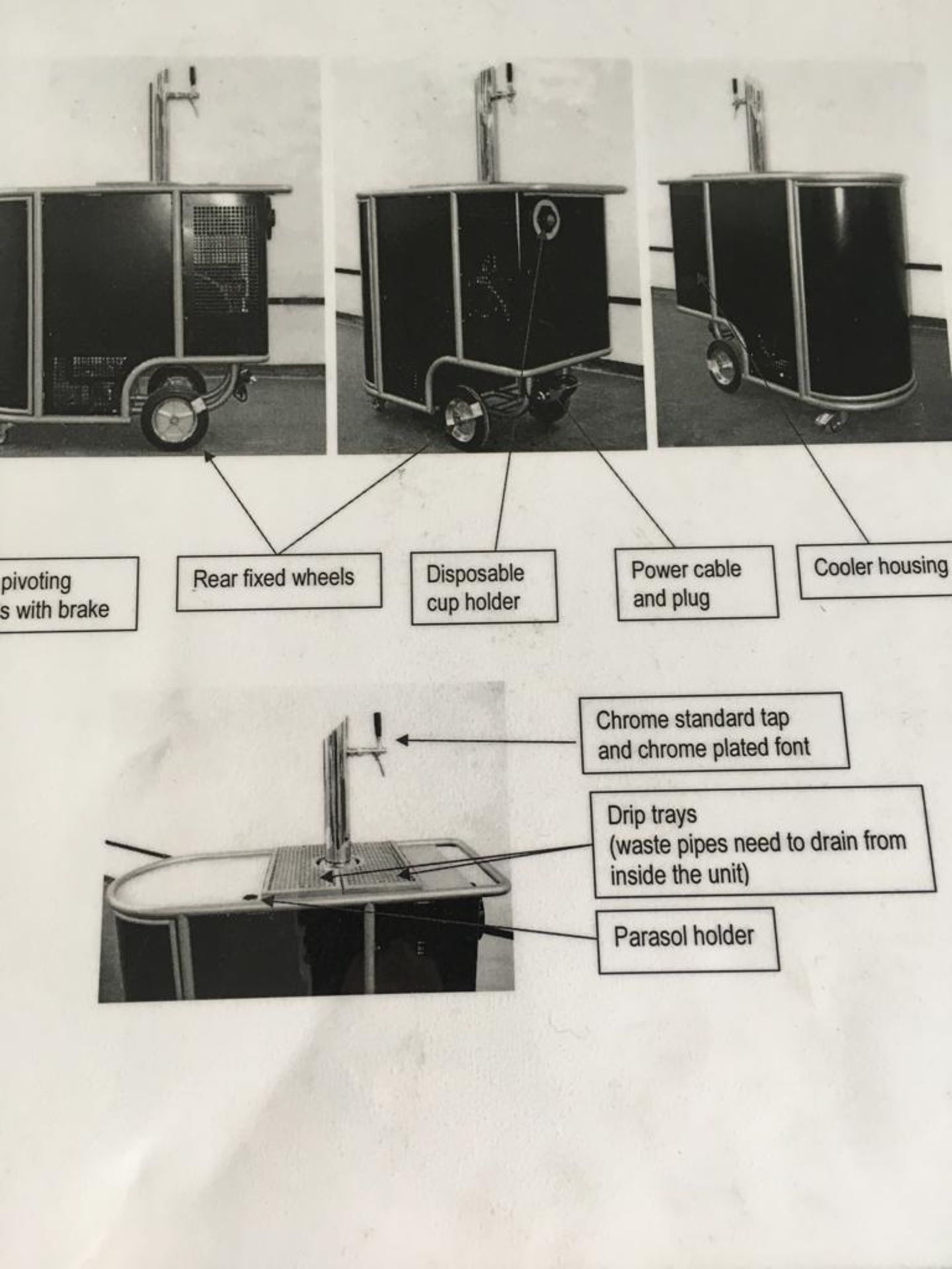 SPECIAL BAR SERVICE MOBILE BAR UNIT - Image 2 of 4