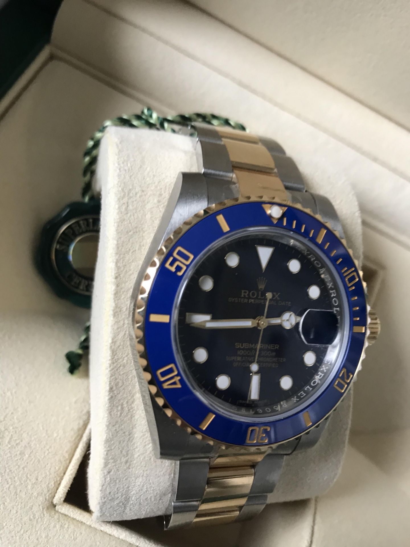 2019 ROLEX SUBMARINER DATE 116613LB BI/COLOUR BLUE DIAL - Image 2 of 12