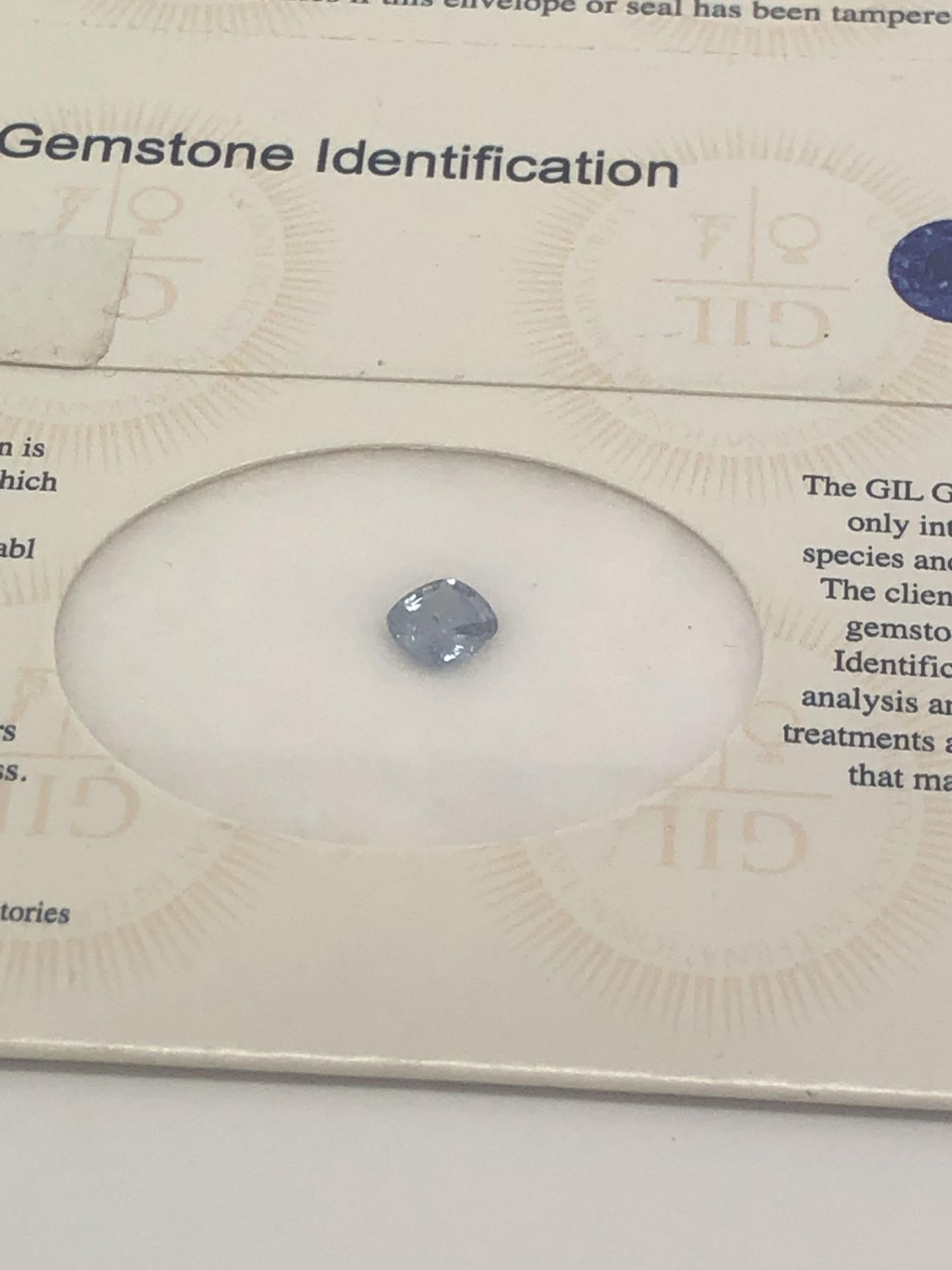 UNHEATED 0.91CT NATURAL LOOSE GIL CERTIFIED SAPPHIRE