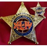 U.S. Law Enforcement Superbowl 2010 security badges in case of issue