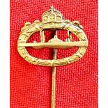 WW1 German U-Boat qualification badge miniature stickpin