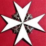 Breast star of a Knight of Grace of the Order of St John of Jerusalem