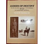 Book: WW1 Army unit history–Riders of Destiny–4th Aust Lt Horse Fld Ambul 1917-1918-Patrick Hamilton
